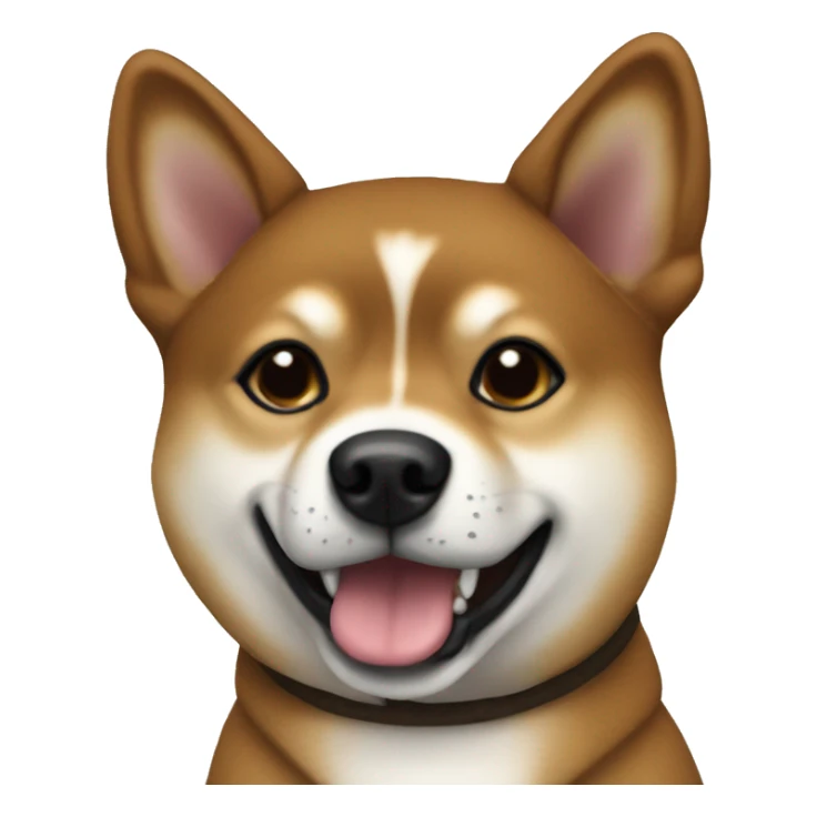 All Brown Fully Brindle shiba Inu skinny without white sticker