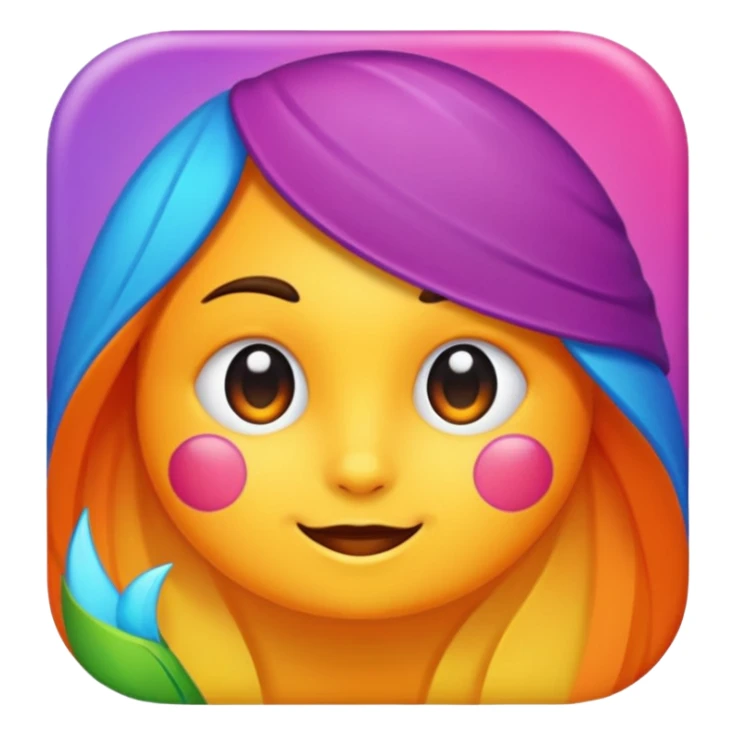 create an page icon and title icon for my chatbot must be unique and colorful sticker