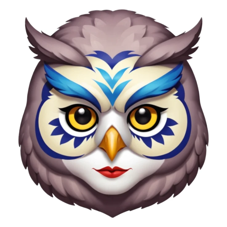 Cabeza de búho EDC festival  sticker