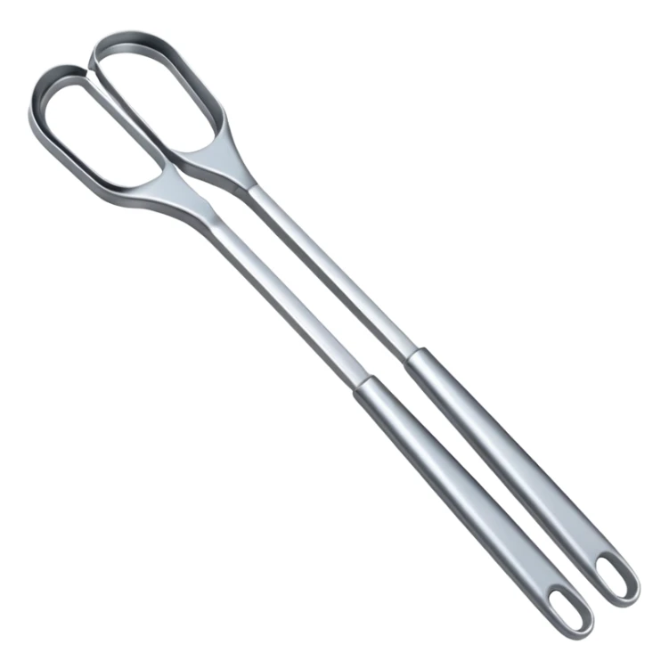 Tongs – long metal tongs for flipping
 sticker