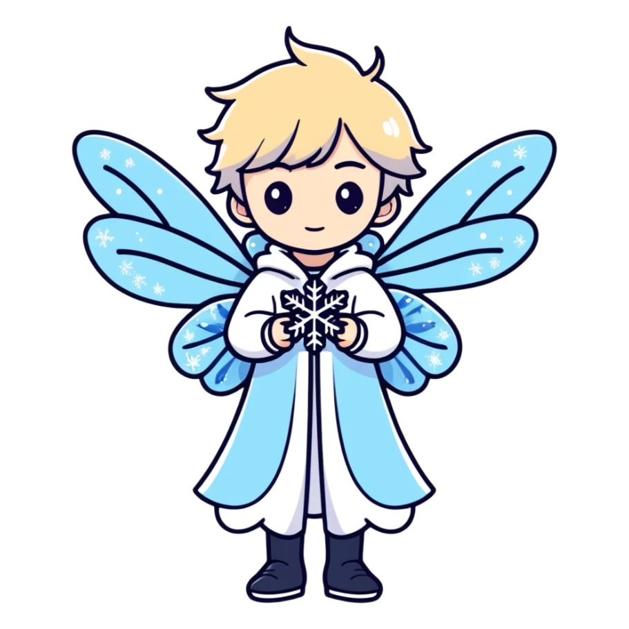Felix from stray kids as a ice fairy sticker