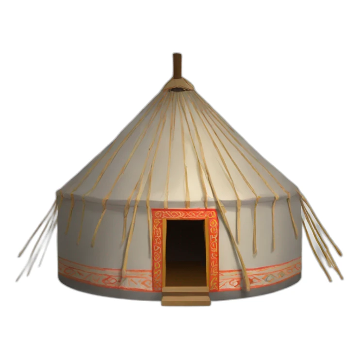 Kyrgyz national yurt sticker