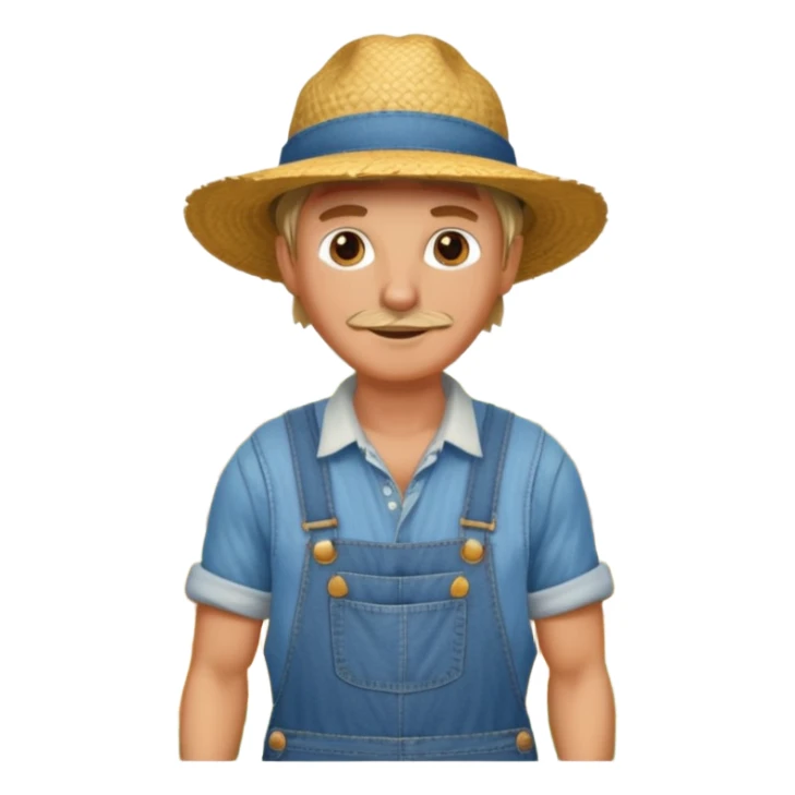 farmer cultivating a field sticker