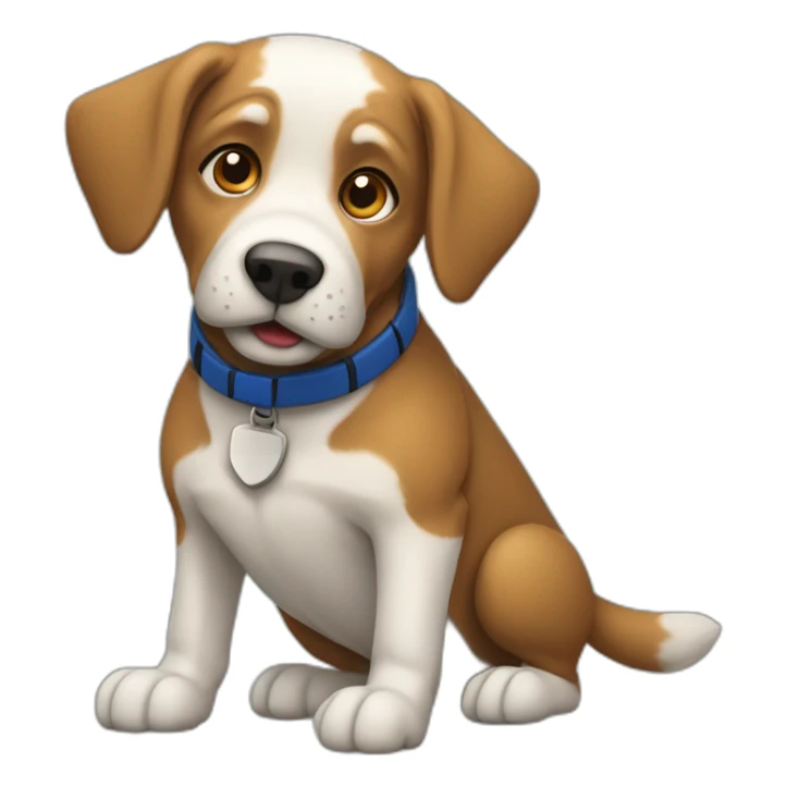 Chien qui joue au rugby sticker