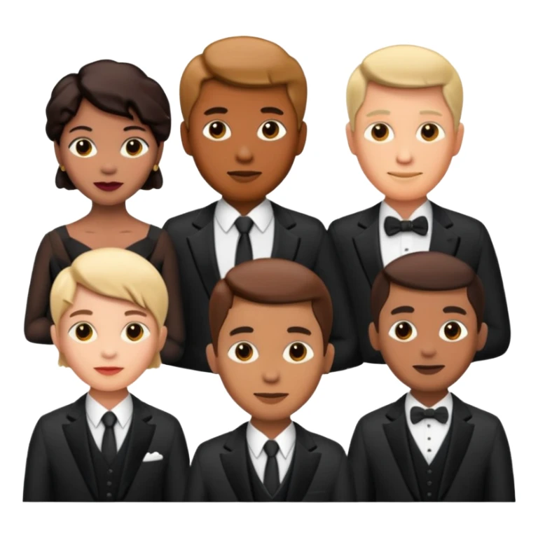 a group of directors standing sticker