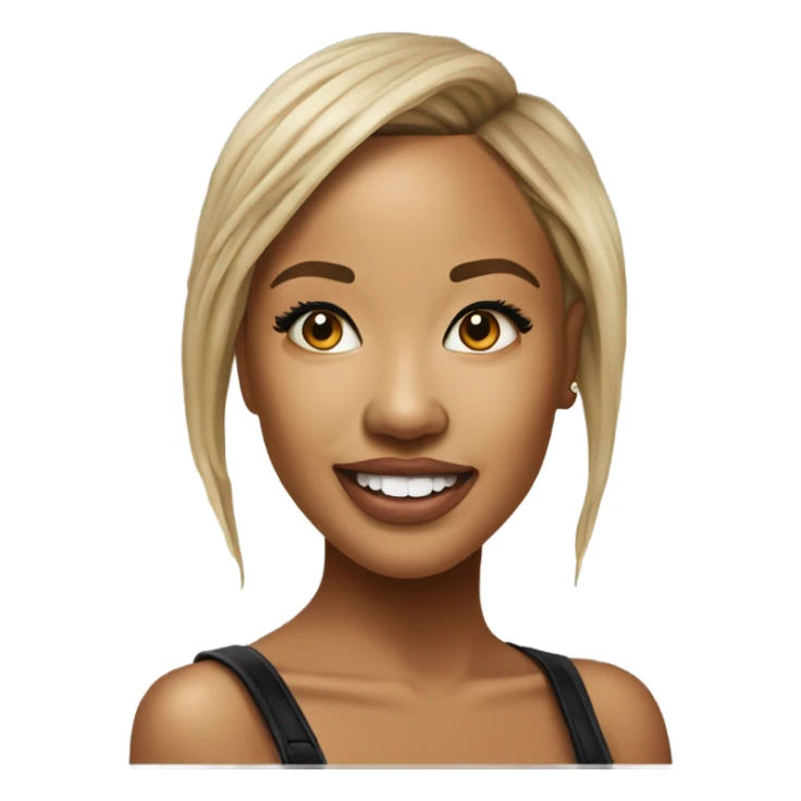 3d Hyper Realistic tattoo Karrueche Tran photo  sticker