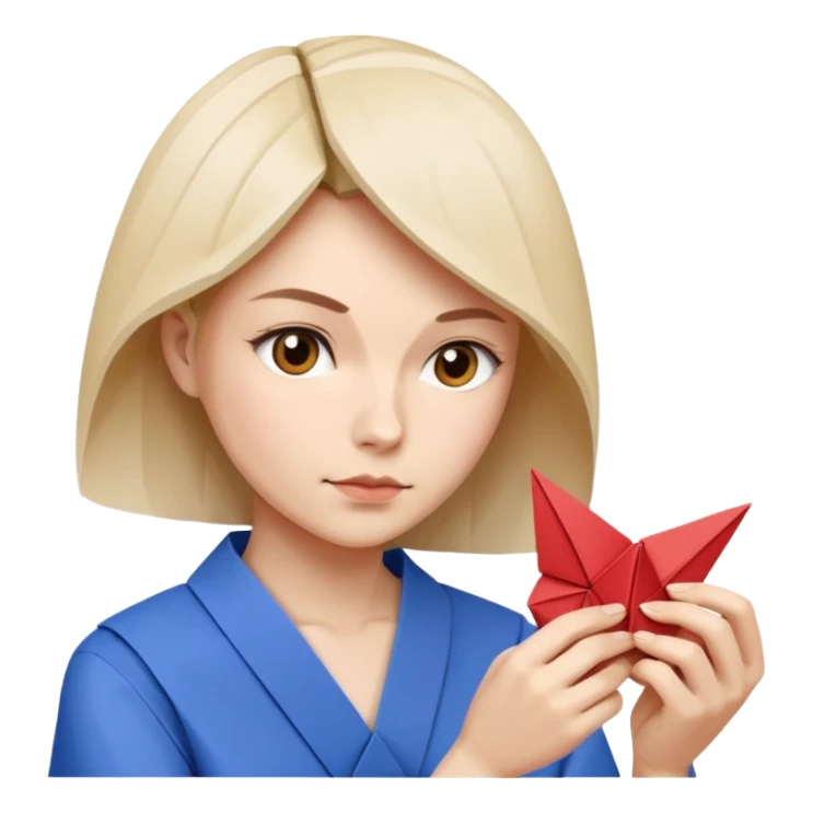 the woman who does origami sticker