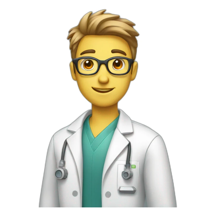 robotics student scientist male sticker