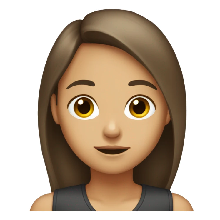 I dont know confuse glassed brown hair girl sticker