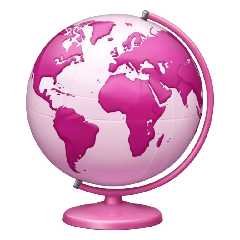 mix light pink dark pink and white girly globe with WWW in big letters under it.
It looks like an internet bar icon. sticker