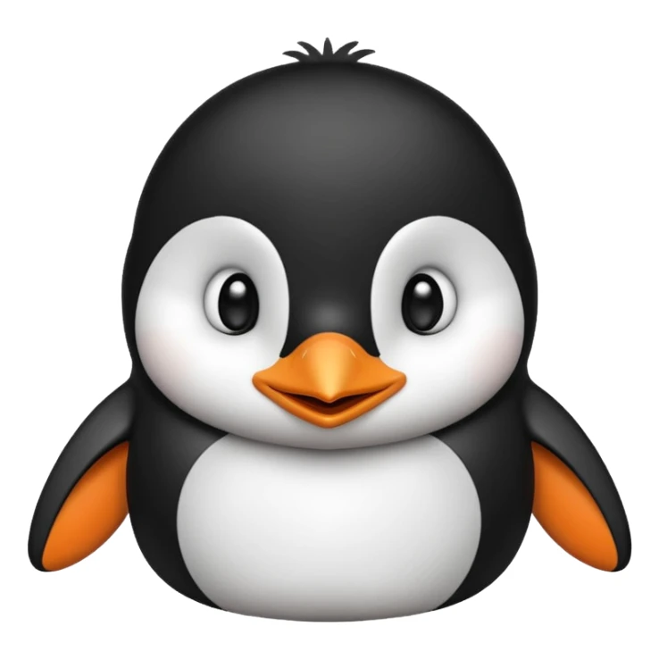 A cartoon  cute cartoon penguine sticker