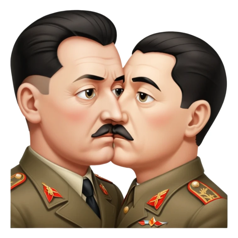 Hitler kiss with stalin sticker