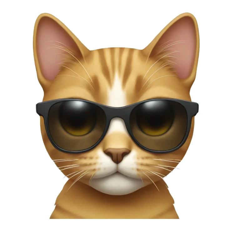 Cat with sunglasses sticker