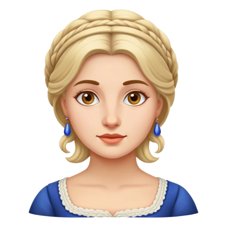 traditional european woman sticker