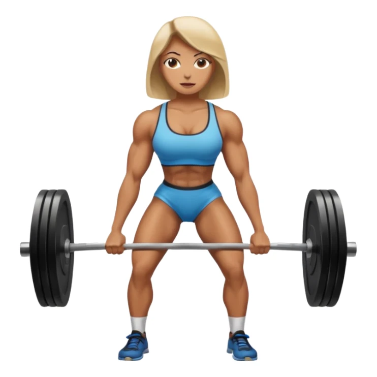 Deadlift woman sticker