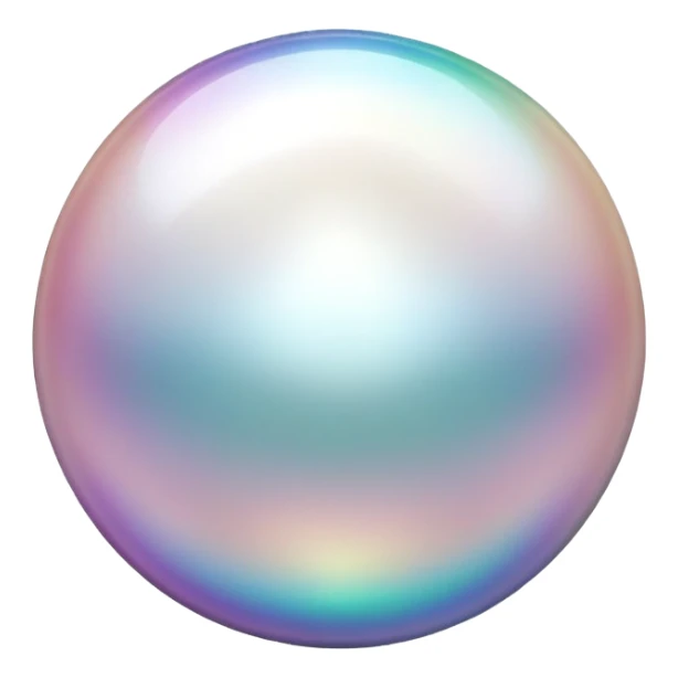 Pearl gemstone shiny and iridescent sticker