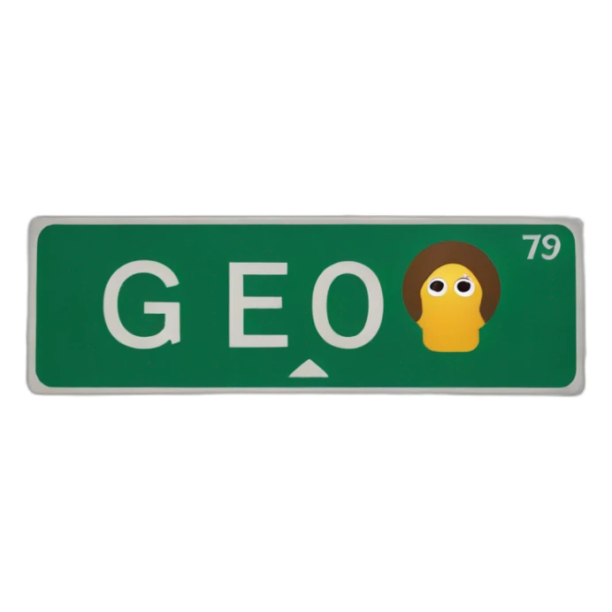 go street sign sticker