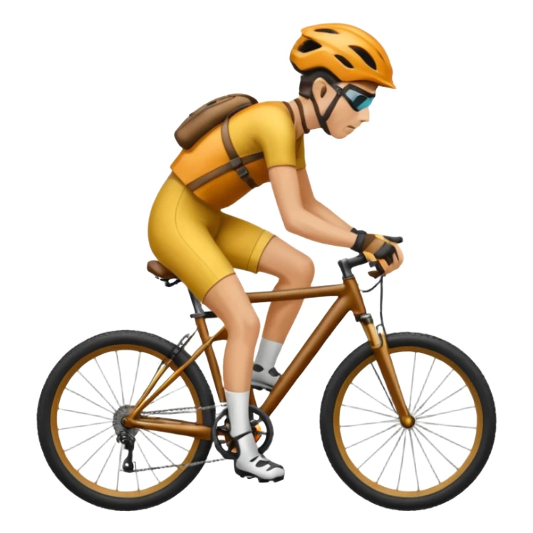 Bicicleta downhill , ciclista montado, montaña sticker