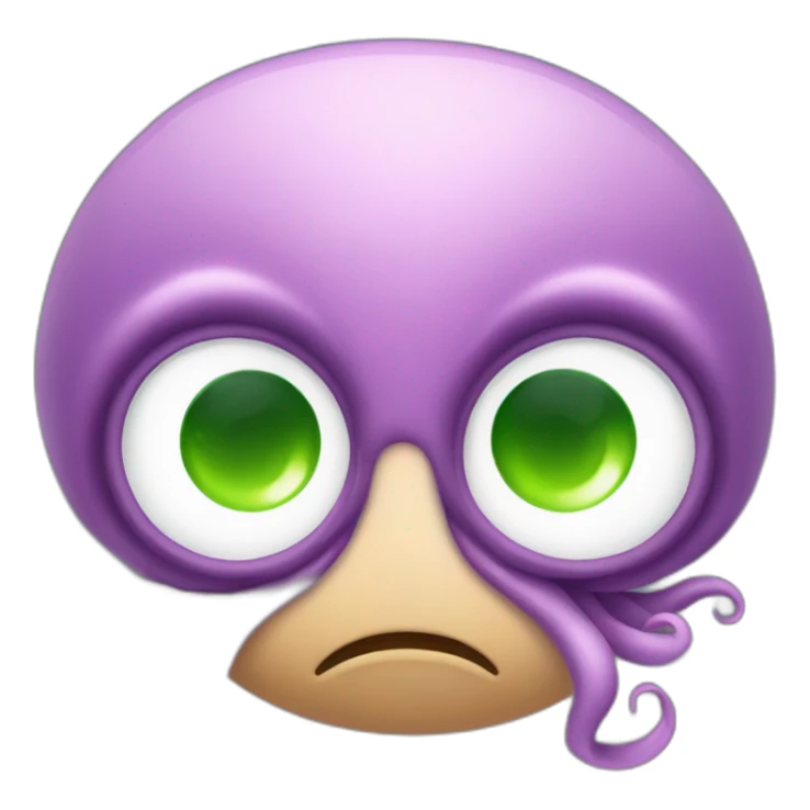 Cute kraken eyes close meditate sticker