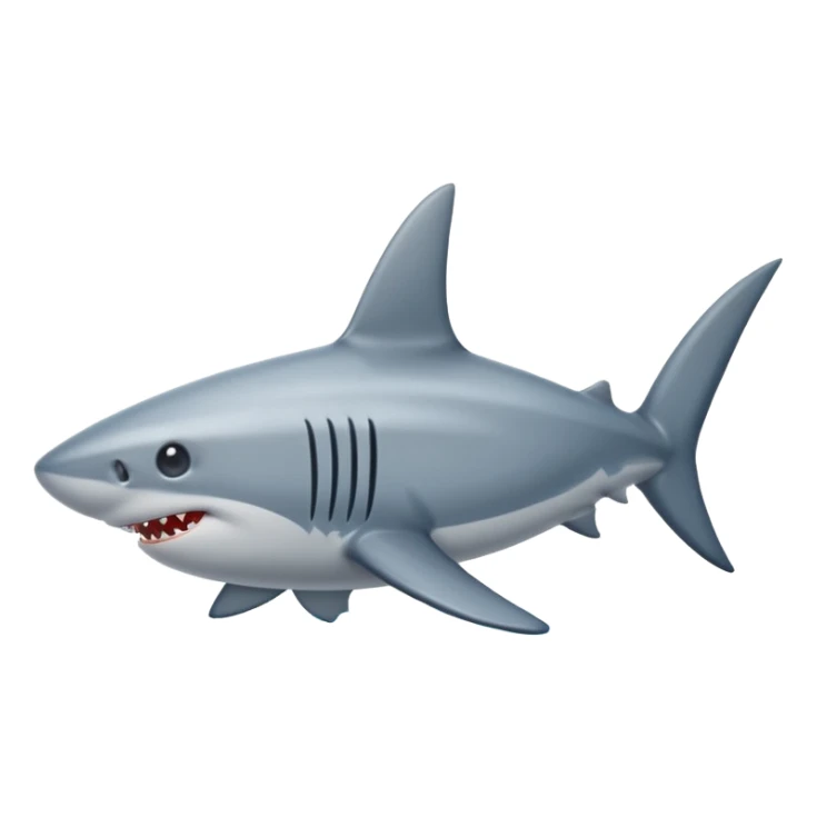 A shark fin out of water sticker