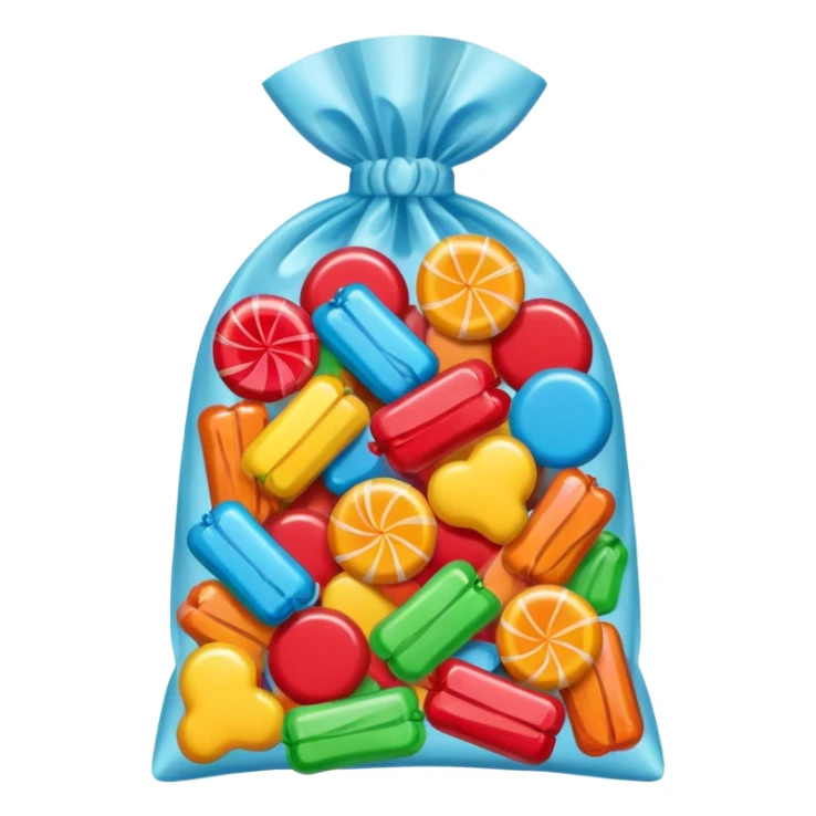 Holiday candies and candy bags sticker