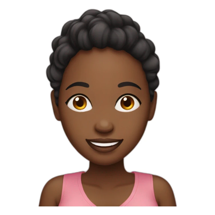 beautiful pregnant black women smiling sticker