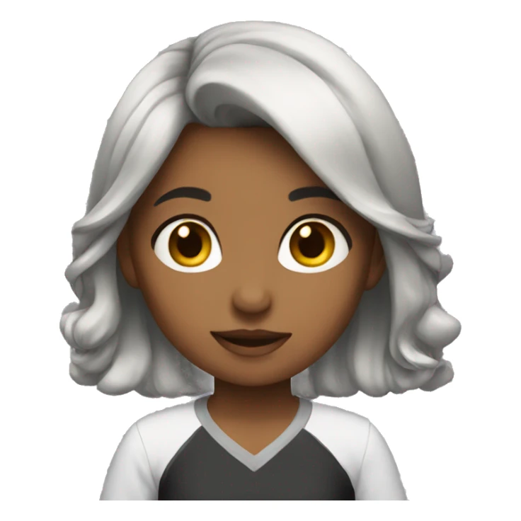 New Year's girl sticker