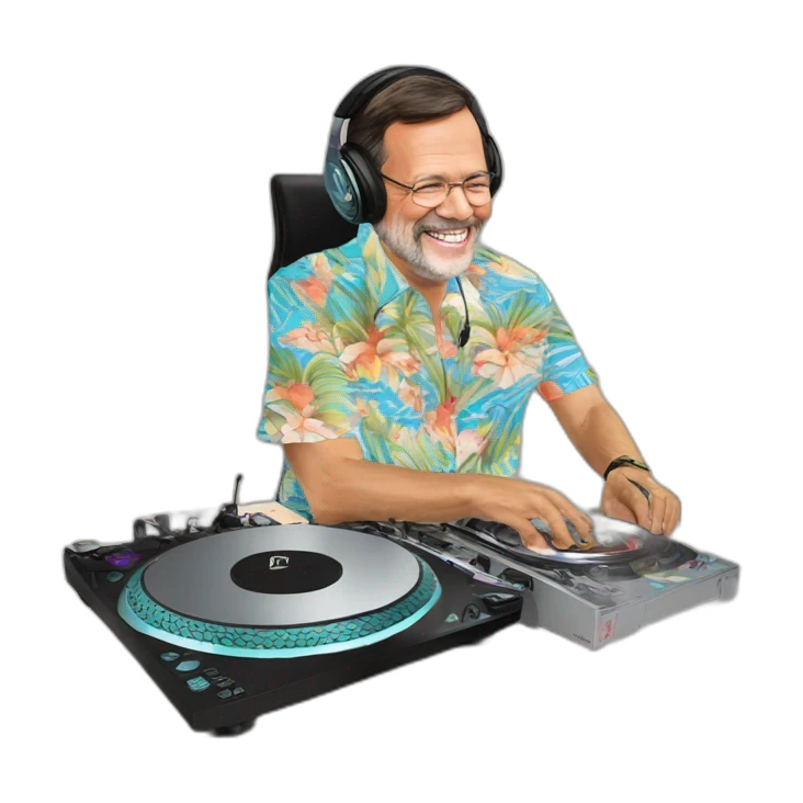 mariano rajoy dj session hawaii shirt sticker