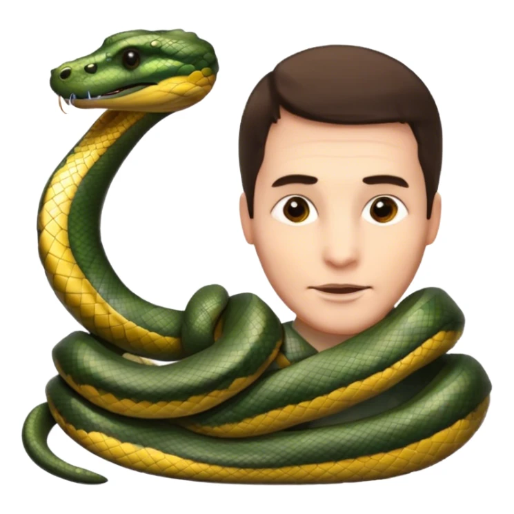 Fabrice has an anaconda  sticker
