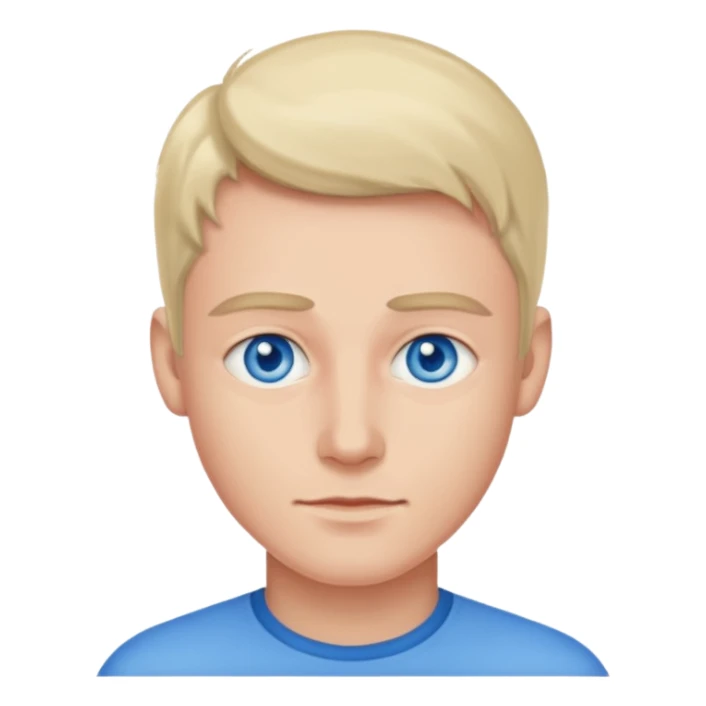 male portrait with blue eyes sticker