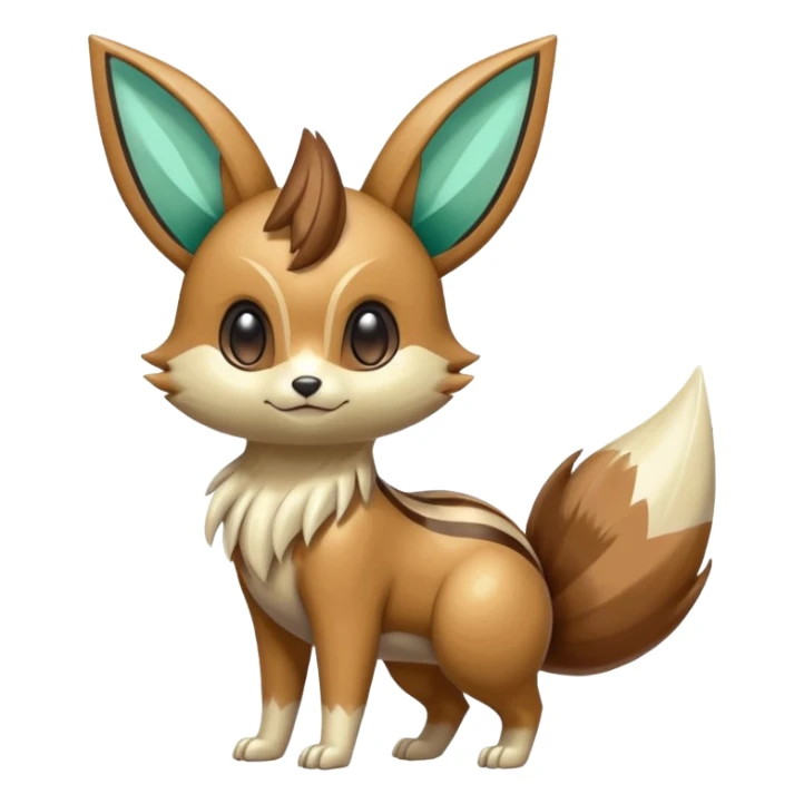 Shiny Meloetta-Eevee-Furret-Pokémon-Fakémon-creature sticker