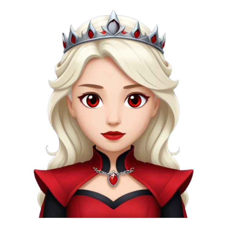 A Targaryen Princess, wearing a black and red only. Fire and Blood. sticker