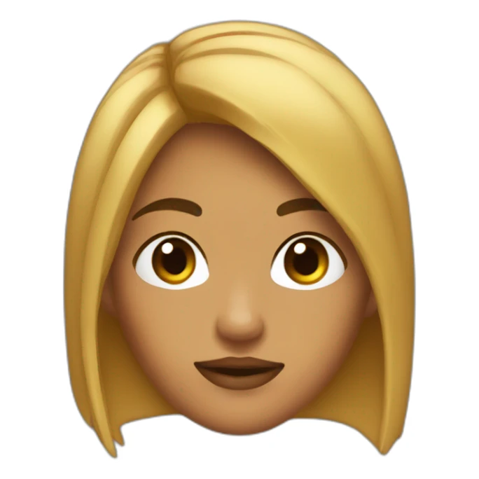 Chica con anteojos cabello castaño sticker