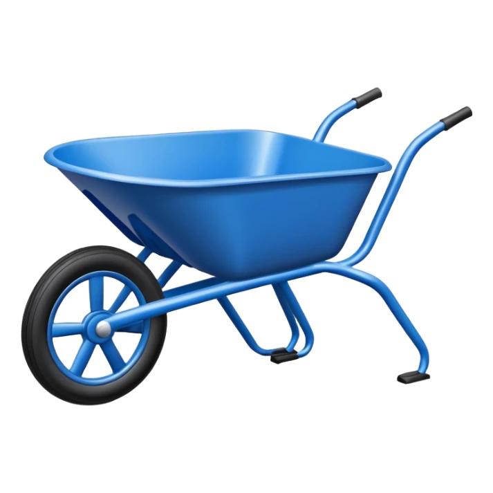 wheelbarrow car hybrid vehicle with wheels and steering wheel sticker