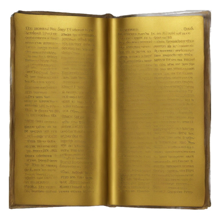 Old book with gold cover  sticker