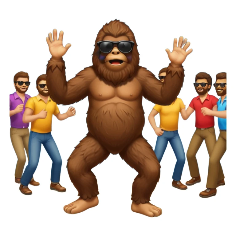 Bigfoot in a club sticker