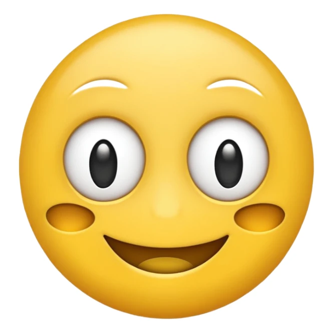 Sarcastic emoji  with all white eyes sticker