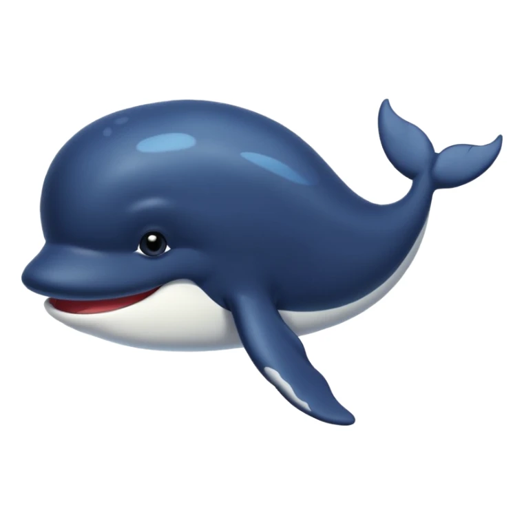 une baleine avec plein de cheveux noirs sticker