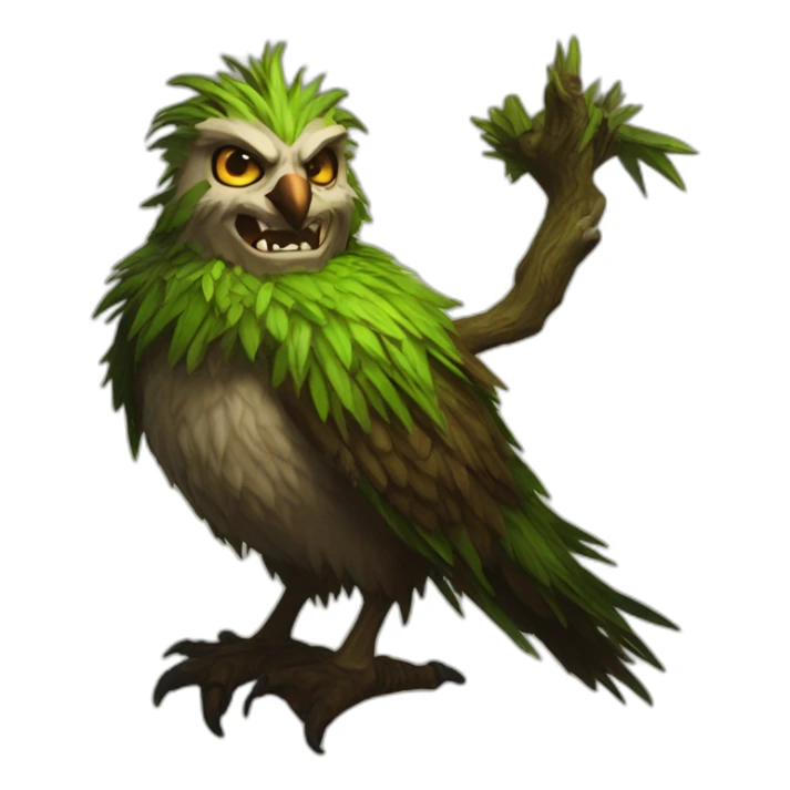 Boomkin druid World of Warcraft laughing sticker