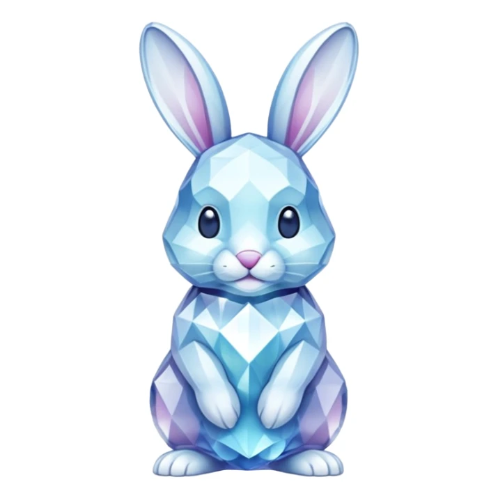 crystal bunny sticker