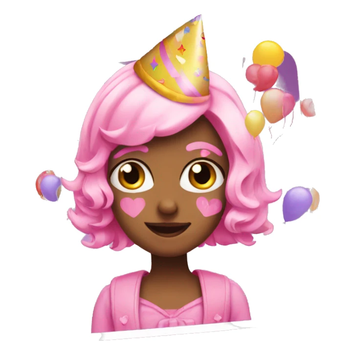 birthday of a girl emoj sticker