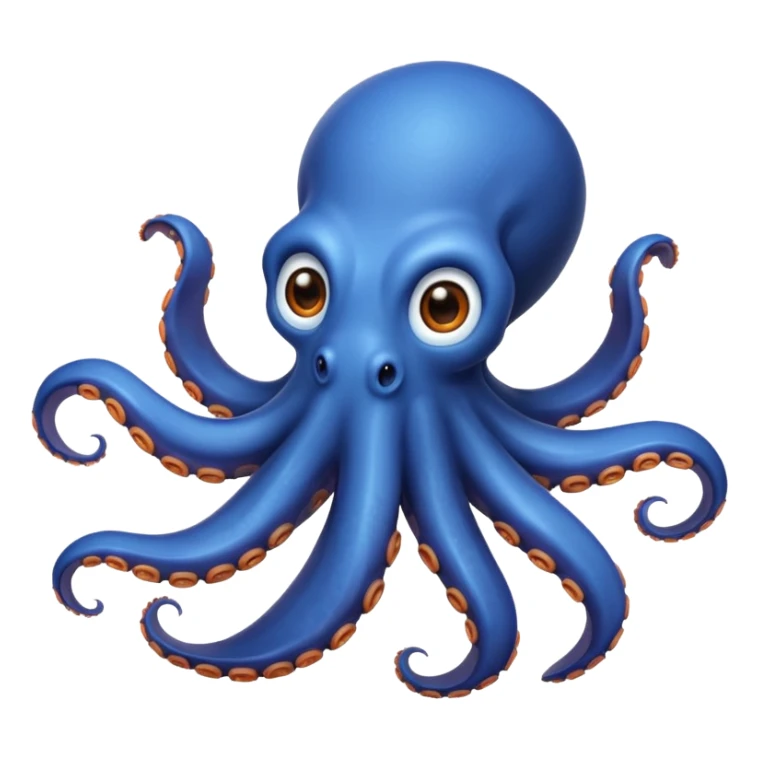 Octapus in blue color  sticker
