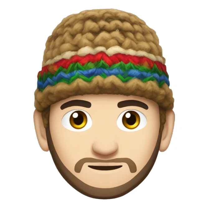 khabib nurmagomedov in papakha hat sticker