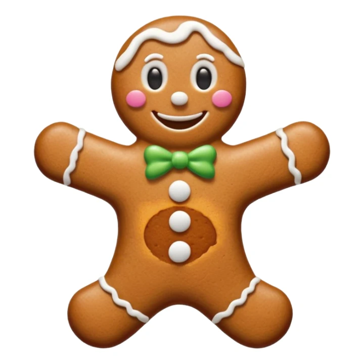 gingerbread man sticker