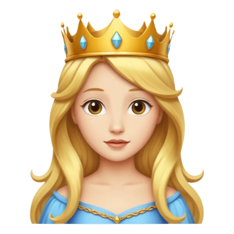 Princess with Flowing Golden Hair sticker