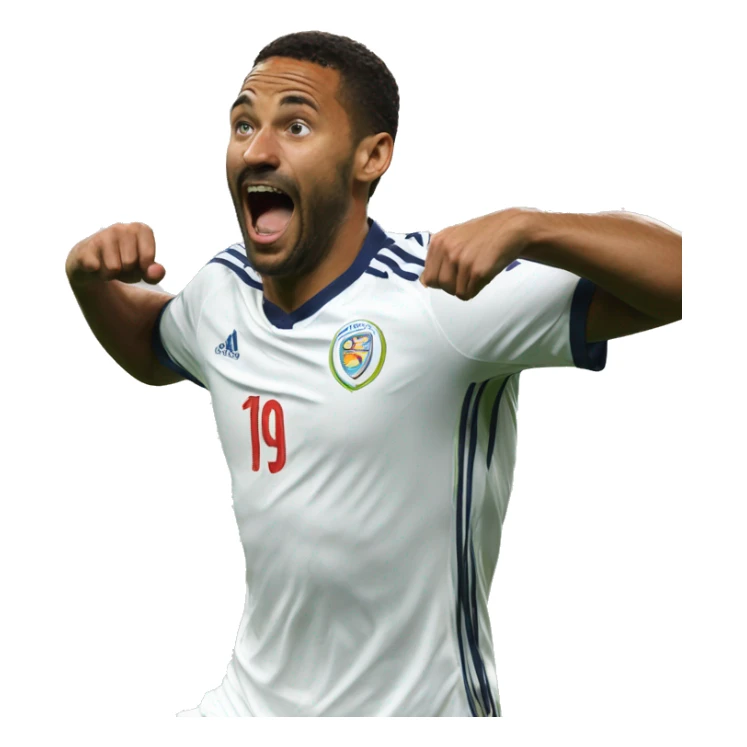 En nesyri goal celebration sticker