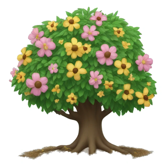 un árbol con flores  sticker