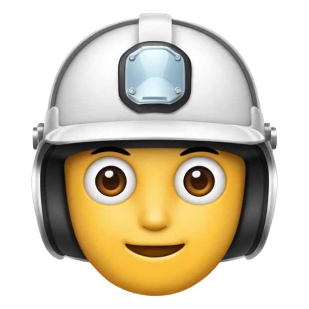 Casco blanco sticker