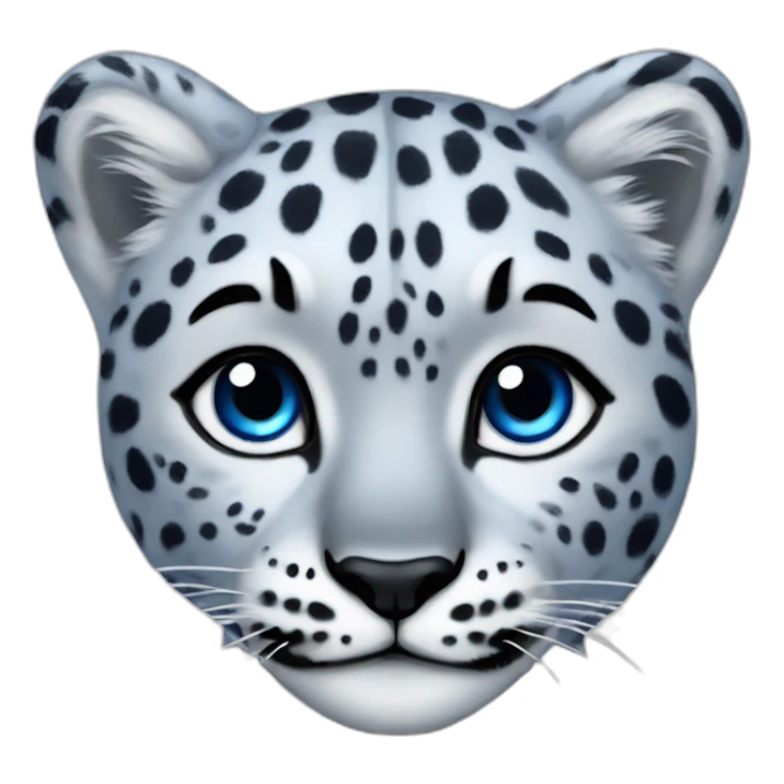 Snow-leopard-female-blue-skin sticker
