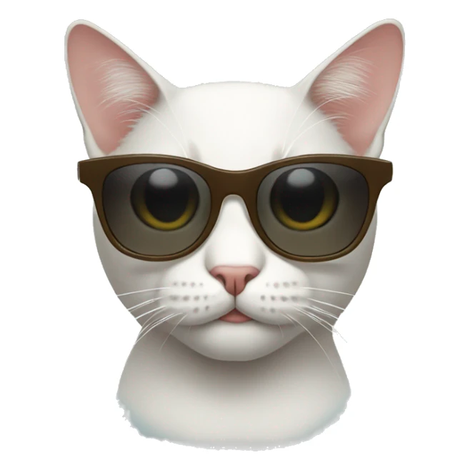 Cat with sunglasses sticker